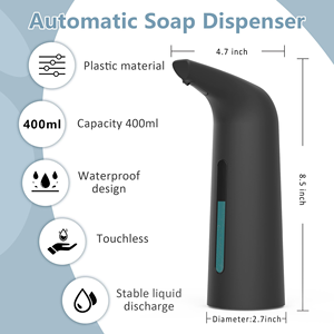 Dispensador automático de jabón con sensor sin contacto, dispensador de jabón para manos para baño, cocina, hotel, baño público - Product Image 2