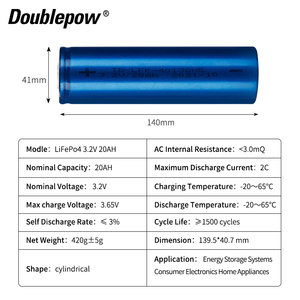 แบตเตอรี่แพ็ค 12v 24v 36v 60v 48v เซลล์ 31140 32140 32135 33140 แบตเตอรี่ 3.2v 15ah 15.5ah 12.5ah 20ah ได้รับมาตรฐาน CE - Product Image 2