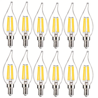 Vente en gros E12 Dimmable 5000K 800lm LED Ampoule Lampe Lumière pour de nombreux scénarios