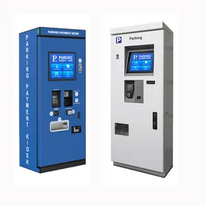 Outdoor Waterproof Parking Lot Pay Station Bill Payment Kiosk with POS Terminal Cash Recycler Coin Dispenser