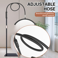 Lampe LED de beauté incurvée en demi-lune de 16 pouces, lumière d'appoint au sol en forme de U pour tatouage, ongles, sourcils et extensions de cils