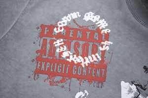 T-shirt Formale da Uomo Grigia con Stampa Animalier, 100% Cotone, 300 Grammi, Manica Corta - Product Image 2