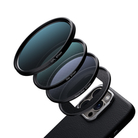 Ensemble de filtres CPL Star Black Mist pour photographie professionnelle pour iPhone 15 Pro, 15 Pro Max, adaptateur d'étui magnétique pour téléphone