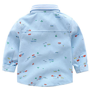 Chemise à manches longues pour garçon, motif dessin animé voiture, style kurta, à carreaux, de fournisseur chinois - Product Image 6