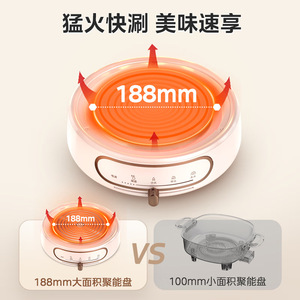 หม้อไฟฟ้ามีเดีย รุ่น MC-HGE2803 ความจุ 4.5 ลิตร หม้ออเนกประสงค์เคลือบสารกันติด สำหรับนึ่ง ต้ม ทอด อบ - Product Image 4