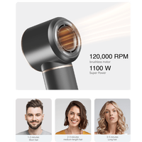 Sèche-cheveux automatique YDD 1300W 5-en-1 à moteur AC haute vitesse avec double protection, certifié CE FCC, pour importateurs en gros