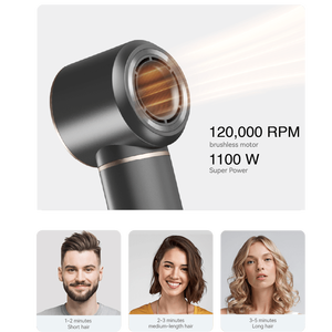 Secador de Pelo Automático 5 en 1 de 1300W con Motor AC de Alta Velocidad y Doble Protección, con Certificación CE FCC para Importadores Mayoristas - Product Image 6