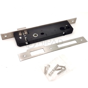 Corps de serrure en aluminium Upvc battant porte coulissante cylindre de serrure loquet à ressort pour porte 30mm corps fer acier bouton de porte ensemble de serrure - Product Image 3