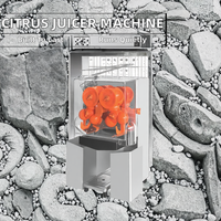 Presse-agrumes à jus de citron et d'agrumes à froid entièrement automatique avec panier en acier inoxydable, 20 oranges par minute, 1,5 L/min, commercial