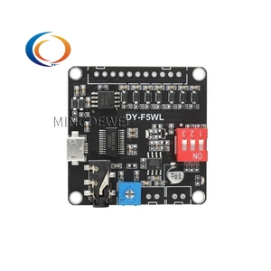 DY-F5WL Máy nghe nhạc MP3 âm thanh mô-đun phát lại giọng nói Hội Đồng Quản Trị 5W DC 3.7V/5V âm nhạc khuếch đại công suất 32Mbit Flash WAV UART điều khiển - Product Image 1