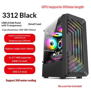 Case per Computer SF Light Encounter 3312, Assemblaggio DIY M-ATX con Lato Trasparente, Alimentatore Desktop, Scheda Madre Compatta, Raffreddamento ad Acqua 240 - Product Image 6