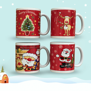 Papá Noel tazas de cerámica blanca <span class=keywords><strong>con</strong></span> impreso personalizado de tazas de café de cerámica - Product Image 6
