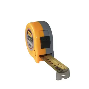 Yellow and black steel and ABS material steel measuring tape
