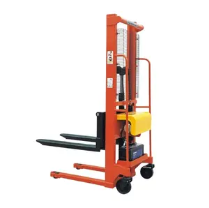 small hand lift stacker 1 ton 2.0 ton 2000kg small semi 1500kg hydraulic manual forklift electric hand pallet lift stacker