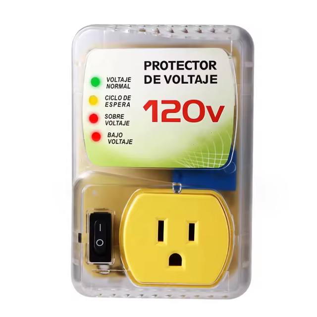 120V US Type Surge Protector with PC Material and SVC Usage for Refrigerator 20A Single Phase AC Voltage Protection