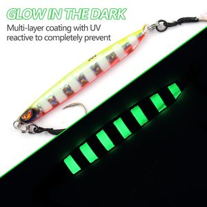 MOOKZZ Señuelo Luminoso UV para Pesca de Agua Salada, Anzuelos de Asistencia para Atún Kingfish, 20g, 30g, 40g, 60g, 80g - Product Image 3