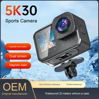 8XZOOM Télécommande sans fil H.264 Caméra numérique d'action sportive 5K30fps 20M Étanche DV Cyclisme Anti-Shake Vlog Enregistreur Casque Mini