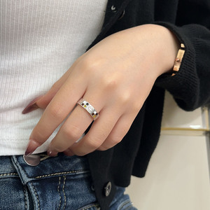 Silver Ruitai S925 Sterling Silver Korean Style <b>Ring</b> Cartoon Design Channel Setting Everyday Wear Women's Jewelry - Product Image 4