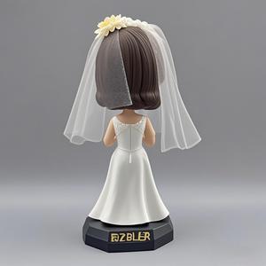 Gelin karakter modeli Bobble kafa bebek reçine el sanatları destek özelleştirilmiş simülasyon bir koleksiyon olarak kullanılabilir