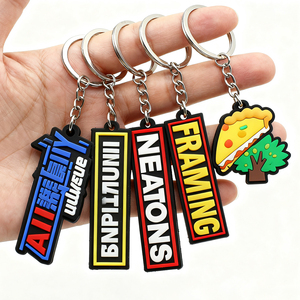 Promotional Selling Product Branded Promotional Gifts for Business, Customized Logo Promotional Business Gift PVC Home Keychain