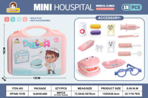 Giocattolo a buon mercato per i bambini di cura dentale per la pulizia dei denti giocattolo educativo dentista finta gioco kit giocattolo con i denti e accessori dentali - Product Image 4