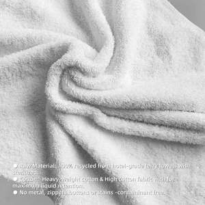 Trapos de Algodón Premium, Resistentes, 990 lb, Ideales para Limpieza Industrial, 100% Algodón Blanco, para Limpieza - Product Image 4