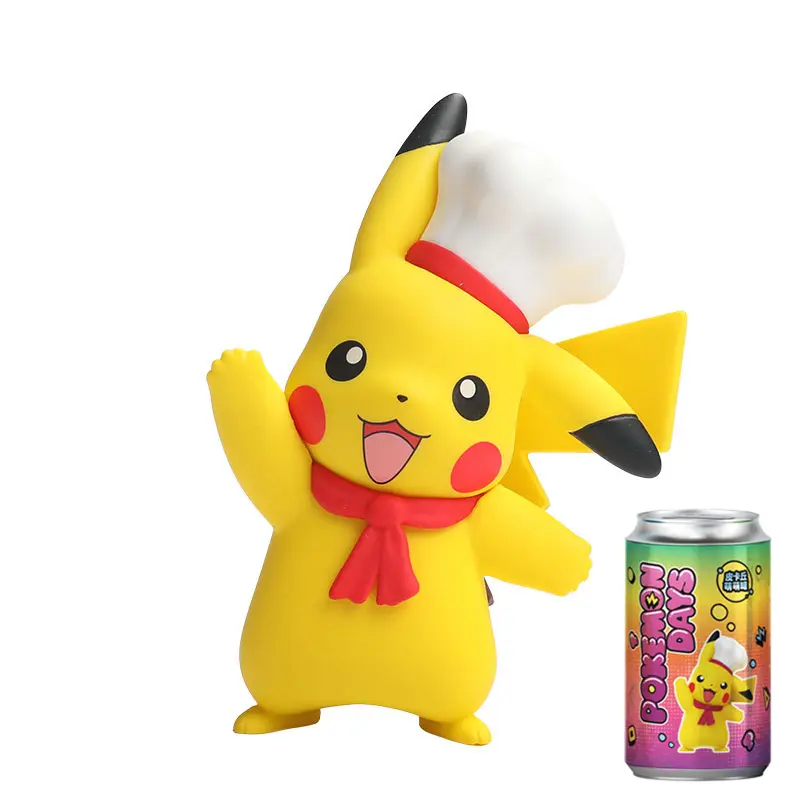 Schlussverkauf Pika-chu-Späne mit Poke-Money PVC-Späne in Dosen Minifiguren Billd Box Karikatur-Anime-Figuren zu sammeln