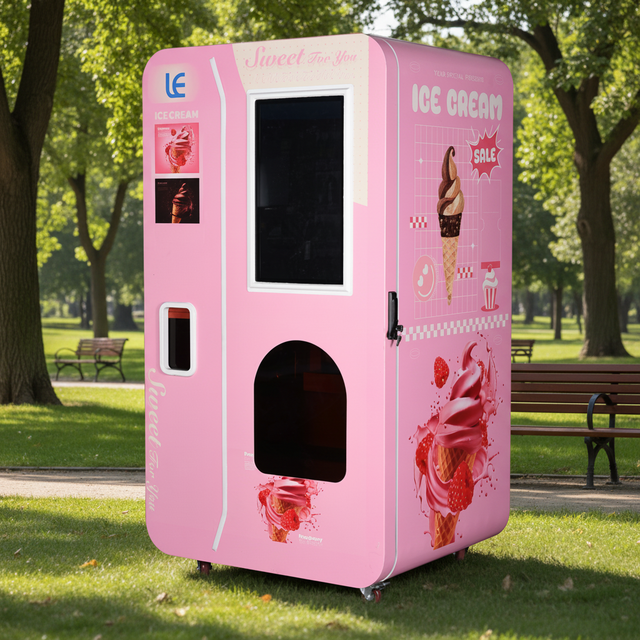 Commercial IOT Ice Cream Vending Machine with AI Energy Saving Programmable APP