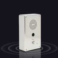 Sip Voip Interphone de bureau SPON Téléphone de bureau Appel d'urgence Téléphone Bouton-poussoir Panneau d'appel Solution d'interphone de stationnement