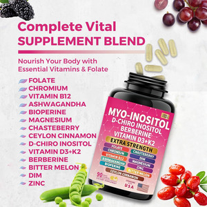 Capsule di Mio-D-Chiro Inositolo, Integratore Ormonale per Donne con Folato, DIM, Cannella di Ceylon, Ashwagandha, Chasteberry, Berberina - Product Image 6