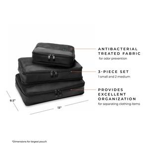 Set di 3 Accessori da Viaggio Impermeabili e Leggeri, Produzione OEM/ODM Diretta dalla Fabbrica, Cubo per Imballaggio Personalizzato con Logo in Rete - Product Image 3
