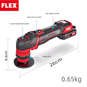 FLEX PXE80 Petite <span class=keywords><strong>polisseuse</strong></span> <span class=keywords><strong>sans</strong></span> <span class=keywords><strong>fil</strong></span> au lithium-ion pour le polissage et le cirage de <span class=keywords><strong>voiture</strong></span> Machine à polir 2 en 1 pour le polissage des détails - Product Image 3