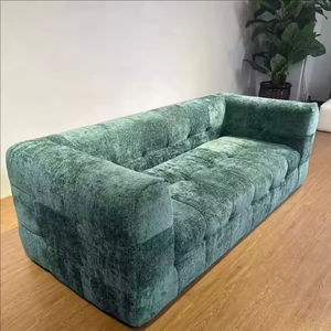 Sofá Seccional Minimalista Blanco de Compresión, Sofá Romántico de Lujo para el Suelo, Sofá de Compresión para Dormitorio, Relax, Canape, Accesorios para el Hogar - Product Image 3