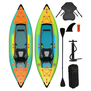 Canoë-<span class=keywords><strong>kayak</strong></span> <span class=keywords><strong>gonflable</strong></span> <span class=keywords><strong>rigide</strong></span> en PVC personnalisé par Guangzhou OEM avec siège stable et léger pour dériver à l'extérieur - Product Image 1