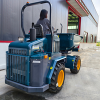 Machine multifonctionnelle 4X4 Mini Dumper Charger sur roues Certification CE EPA Camion à benne basculante pour la construction et la ferme