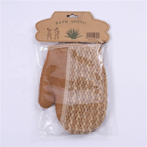 Gants de bain exfoliants en fibre naturelle, respectueux de l'environnement - Product Image 6