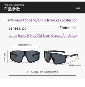 Lunettes <span class=keywords><strong>de</strong></span> soleil <span class=keywords><strong>de</strong></span> sport <span class=keywords><strong>de</strong></span> marque à grande monture, protection UV400, lunettes <span class=keywords><strong>de</strong></span> <span class=keywords><strong>sécurité</strong></span>, lunettes <span class=keywords><strong>de</strong></span> cyclisme, <span class=keywords><strong>de</strong></span> pêche, <span class=keywords><strong>de</strong></span> course à pied pour hommes et femmes - Product Image 6