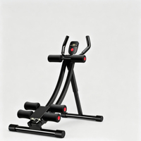 Appareil de fitness à domicile pliable en aluminium pour abdominaux, entraîneur portable avec compteur numérique pour entraînement complet du corps