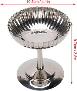 New Arrival Chic Stylish Premium 304 Stainless Steel Eco-Friendly American Style <b>Ice</b> Cream Bowl Standing Cup for <b>Ice</b> Cream Fruit - Product Image 5