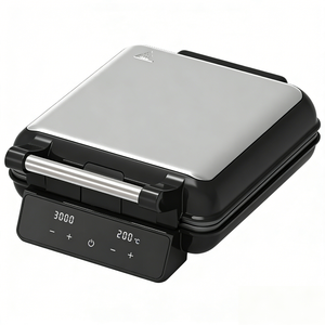 <span class=keywords><strong>Gaufrier</strong></span> numérique 1800W avec boîtier supérieur en acier inoxydable, contrôle de température réglable, pour gaufres belges et sandwichs - Product Image 4