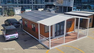 Đôi Cánh Mở Rộng Thép Bằng Gỗ Gấp Hộp Mái Hiên Sân Hiên Đúc Sẵn Container Xây Dựng Cho Biệt Thự Khách Sạn Sử Dụng Thiết Kế Hiện Đại - Product Image 2