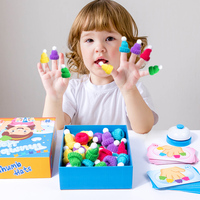 Juego de Batalla de Sombreritos para Dedos, Juego de Mesa Multijugador para Niños, Juguete Educativo de Entrenamiento Cerebral para Niños Pequeños
