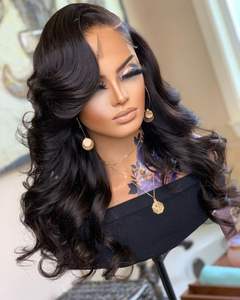 200% Body Wave Groothandel Rauw Indiaas Maagdelijk Natuurlijk Menselijk Haar HD Volledige Kant Frontal Pruik Transparante Kant Voorkant Menselijk Haar Pruiken - Product Image 1