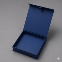Boîte à parfum de luxe recyclable personnalisée avec fermeture magnétique rigide, gaufrage, laminage mat et insert en mousse EVA