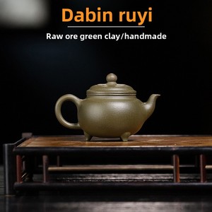 Théière en céramique Yixing de petite capacité, pour usage domestique, artisanale, moderne et minimaliste, Da Bin Ruyi, disponible à l'achat direct - Product Image 2