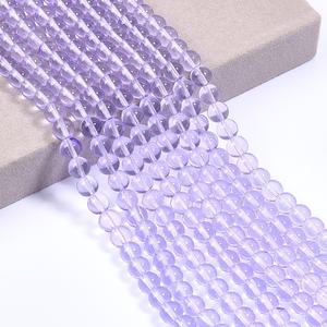 Color elegante de fábrica, 6mm, 8mm, 10mm, 12mm, 14mm, cuentas redondas de cristal para pulsera DIY, cuentas espaciadoras, cuentas sueltas - Product Image 4