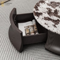Yushi Group table basse en marbre PurelyFeel salon minimaliste italien table circulaire design moderne simple