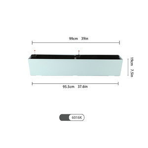 YIZHITANG Grand 100X19X19 <span class=keywords><strong>cm</strong></span> Rectangulaire Pépinière Pots Vassaux Transparent Tenture Murale en Plastique Décoration de la Maison pour Jardin - Product Image 5