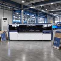 Imprimante numérique à jet d'encre à plat multi-passe avec chargeur automatique, machine d'impression de boîtes en carton multicolore CMYK haute vitesse