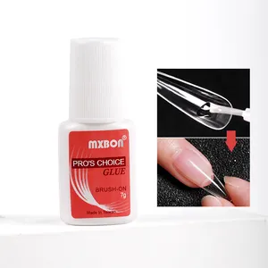 Vente en gros, colle adhésive pour faux ongles, professionnelle, Non toxique, forte, 7g, Abs, pointes d'ongles artificiels